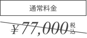 通常価格¥77,000