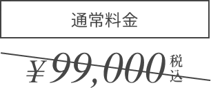 通常価格¥99,000