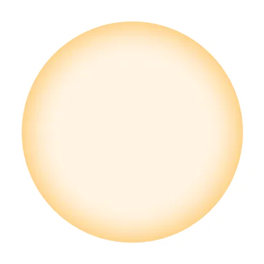 オレンジのグラデーションのついた丸