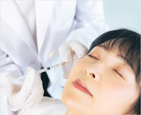 肌の浅い層へ直接注入することで高い浸透性