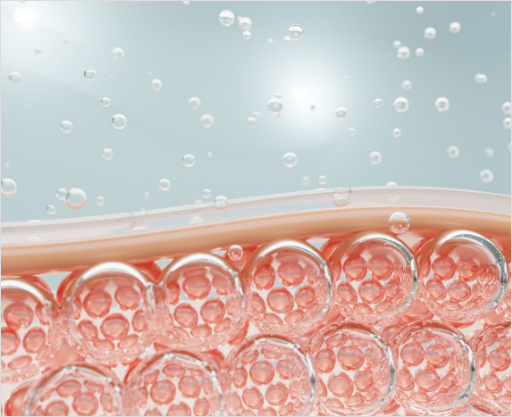 高い保水力と持続性