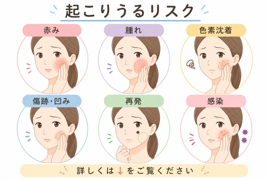 エルビウムヤグレーザー　リスク