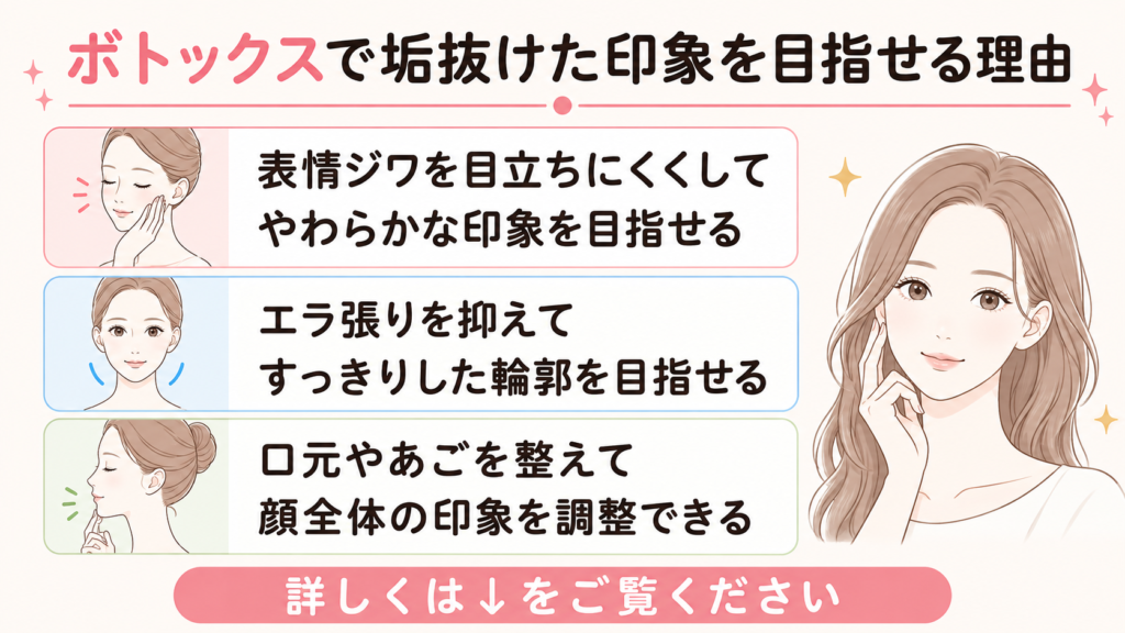 ボトックス 垢抜け 理由