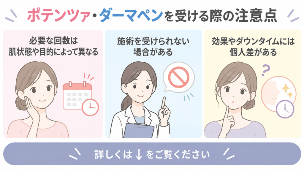 ポテンツァ ダーマペン 注意点