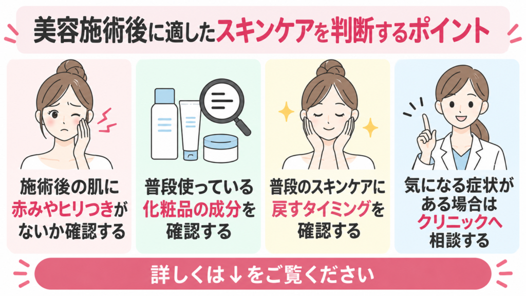 美容施術後 スキンケア ポイント