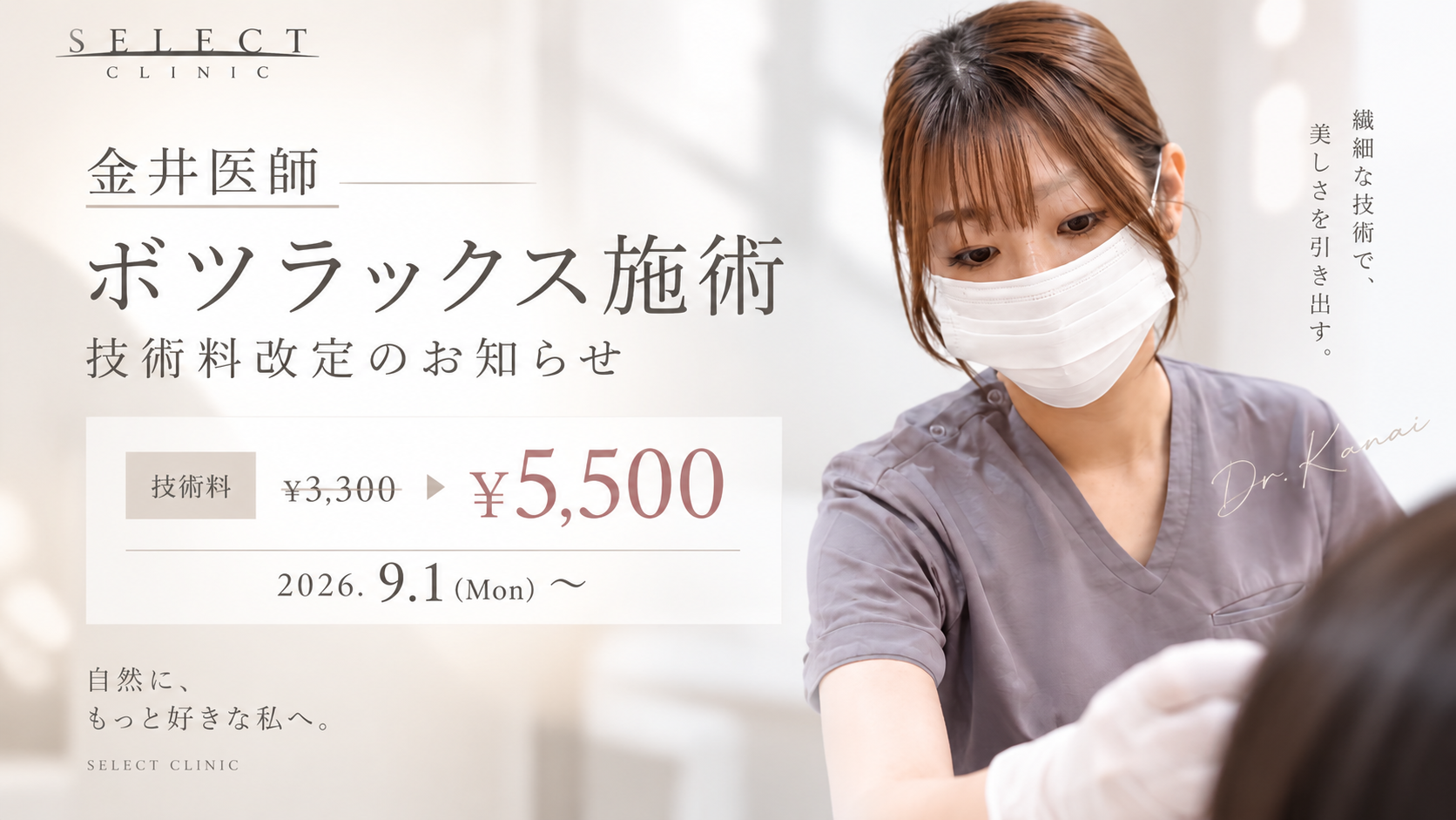 金井医師 ボツラックス 技術料改定