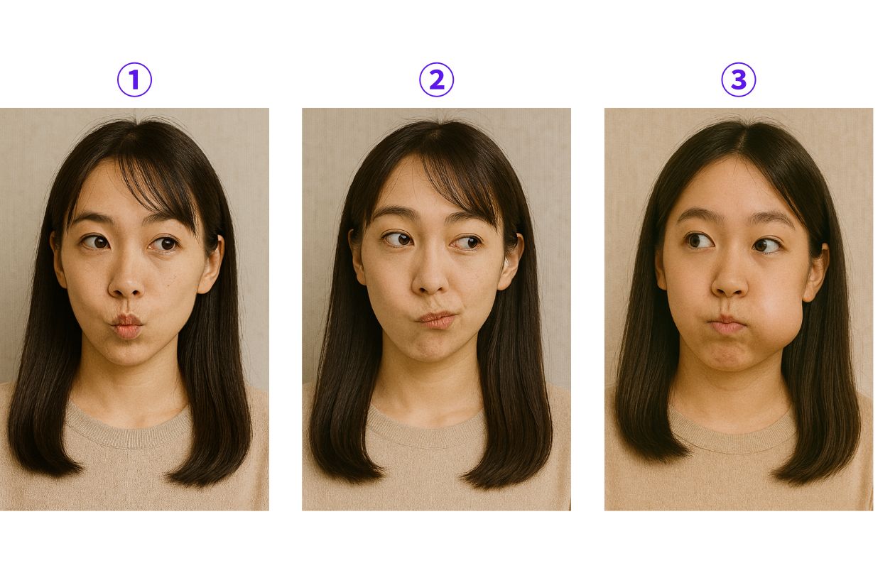 口輪筋トレーニング　小顔
